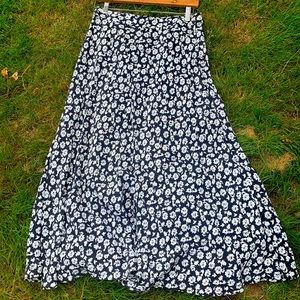 Floral maxi skirt